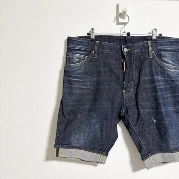 [ DSQUARED2 ] 크러쉬 가공 숏 데님