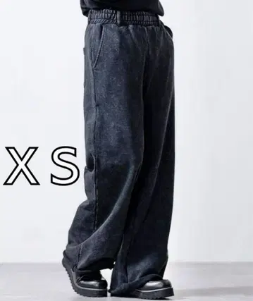 CLEL 헤비웨이트 빈티지 디자인 스웨트 팬츠 XS 블랙