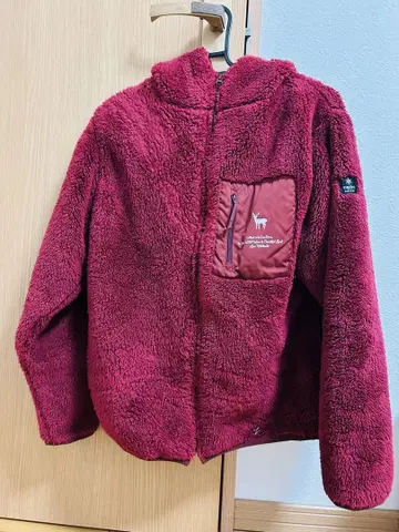 TNOC 보아 플리스 자켓 S 와인 레드 스노우피크 컬럼비아