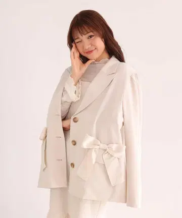 아이보리 더블 브레스트 테일러드 자켓