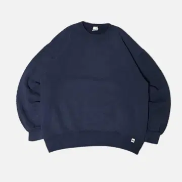 러셀 애슬레틱 무지 90s 맨투맨 네이비 usa 제조