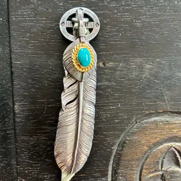 와시미 타로 상은금 닻 터콰이즈 페더