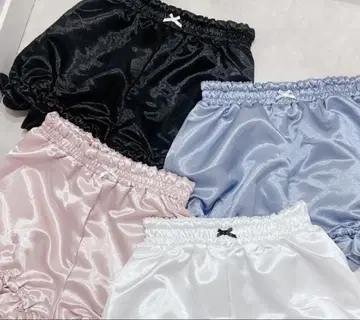 lilLilly 호박 새틴 팬츠 블랙