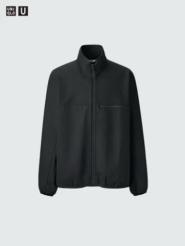UNIQLO U 유니클로 유 브러쉬드 저지 블루종 다크 그레이 L