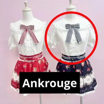 Ankrouge 어깨 트임 리본 블라우스 블랙 익명 배송
