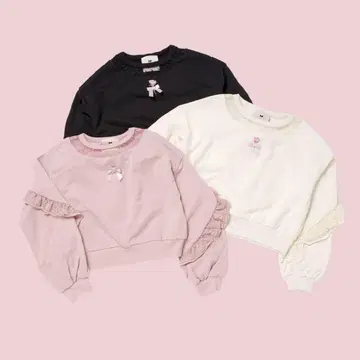 밀피유 클로젯 Rose Embroidery Frill Tops