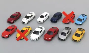 정품 라이선스 다이캐스트 미니카 vol.6 10대 세트 미니카