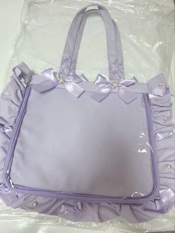 자카마트 이타백 A4 프릴 디자인 토트백 라벤더 덕질