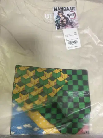 레어 귀멸 x 유니클로 MANGA UT XL T셔츠