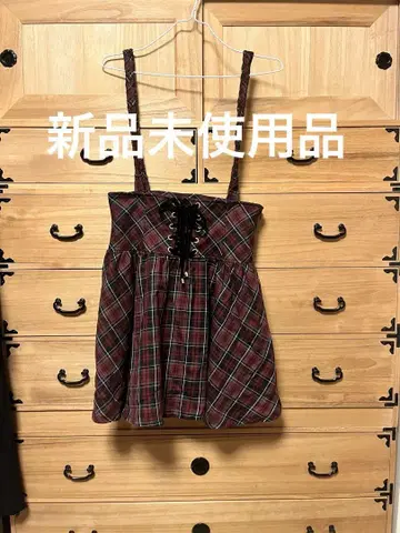 [ 미사용 새상품 ] 오버롤 스커트