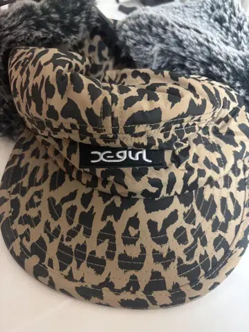 xgirl 레오파드 무늬 플라이트 캡