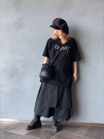 그라운드 Y 블랙 헌팅 캡