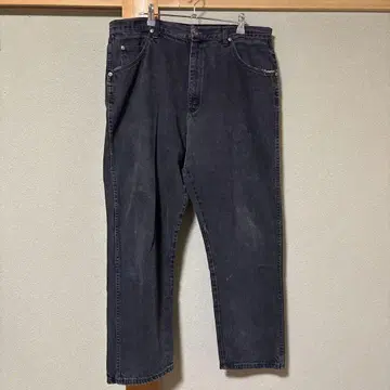 Wrangler W38L30 블랙 데님 와이드