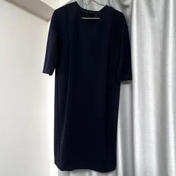 ANAYI 아나이 고급 포멀 원피스 다크 네이비 일본제