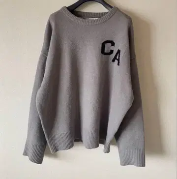 LOGAN Knitting Mills RELUME 로고 니트 풀오버