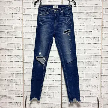GYDA 제이다 스키니 팬츠 데님 팬츠 데미지 진 M