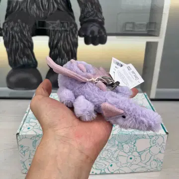Jellycat 제리캣 보라색 드래곤형 봉제 인형 키링