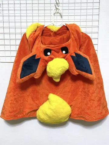 택 포함 미사용 부스터 후드 부착  판초 포켓몬 센터