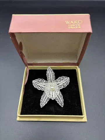 실버 950 은세공 꽃 브로치