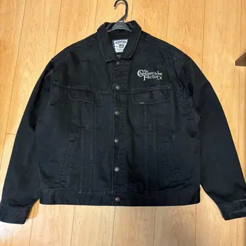 레어 Lee 블랙 데님 자켓 XL 빈티지 아메카지 스트릿
