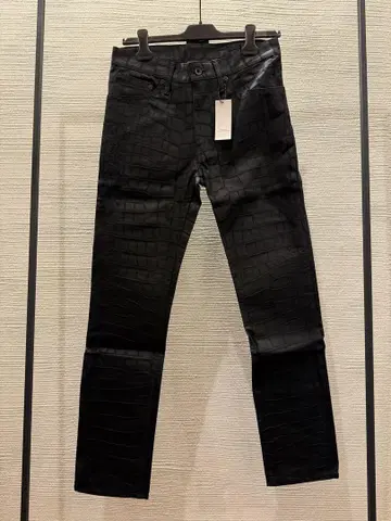 00s L.G.B. croco coated denim super rare