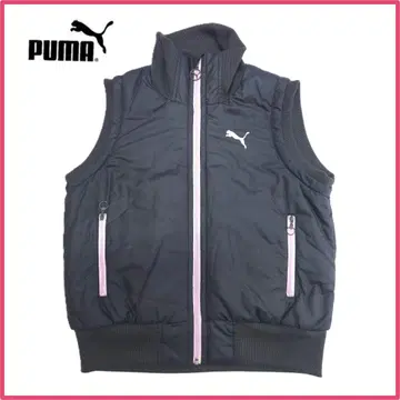 따뜻한 L 사이즈 푸마 [PUMA] 블랙 다운 베스트