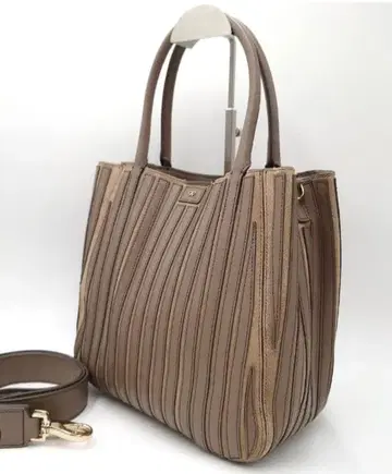 새상품급 안야 힌드마치 벨베데레 2way 가죽 베이지 토트