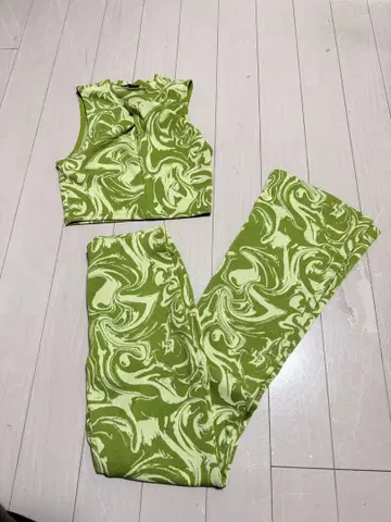 ZARA 마블 무늬 셋업 S/M
