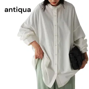 antiqua PK-00888 스트라이프 셔츠 새상품급 화이트
