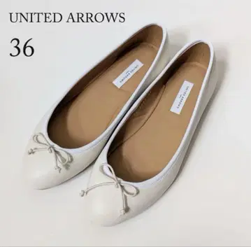 유나이티드 애로우즈 UNITED ARROWS 화이트 발레 슈즈