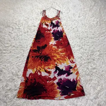 원피스 롱 원피스 꽃무늬 화려한 남국풍