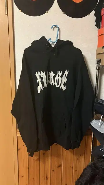 XLARGE 블랙 후드티