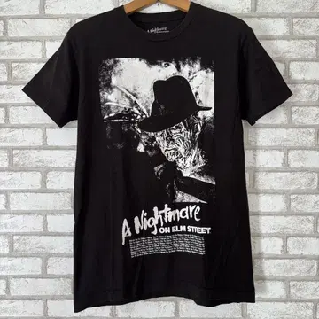 엘름가의 악몽 공식 프레디 크루거 영화 티셔츠 블랙 M 구제 의류