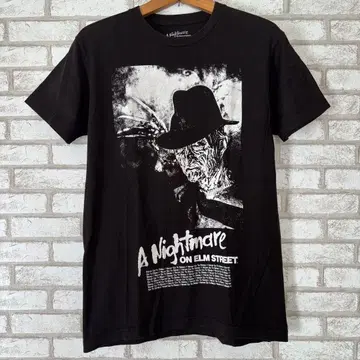 엘름가의 악몽 공식 프레디 크루거 영화 티셔츠 블랙 M 구제 의류