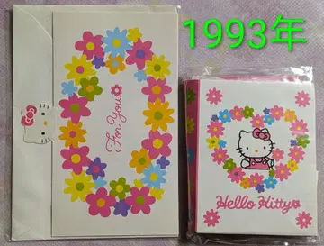 1993년 헬로키티 미니 레터 세트 엽서 헤이세이 초기 레트로 레어