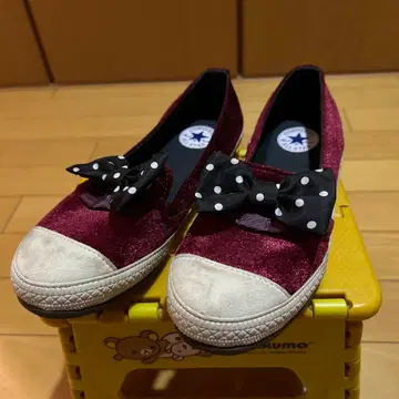 컨버스 올스타 리본 빨간색