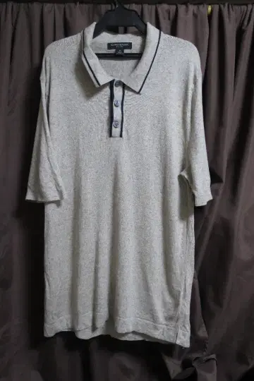 바나나리퍼블릭 실크 린넨 니트 피케 셔츠