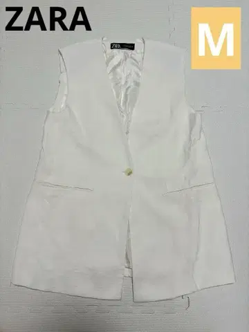 ZARA 베스트 화이트 M 사이즈
