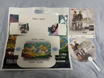 스퀘니 FF TGS 팜플렛 스토리지 박스 쇼핑백 부채