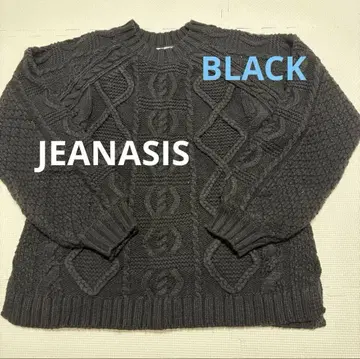 지나시스 니트 BLACK