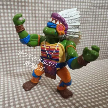 뮤턴트 터틀즈 피규어 서부극 레오나르도 CHIEF LEO