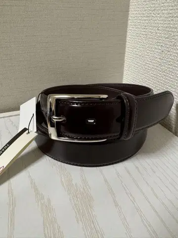 새상품 이세탄 ISETAN CORDVAN 코도반 벨트 신키가죽 초코