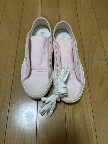 LACOSTE 핑크 슬립온 슈즈