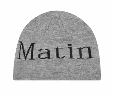MatinKim 로고 자카드 숏 비니