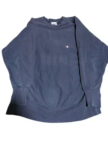 Champion 리버스 위브 80s 네이비 보로 페이드