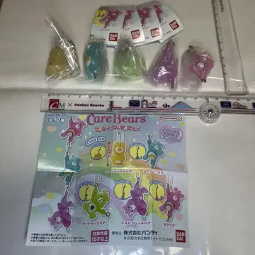 가챠 BANDAI 케어베어 츳만데츠나게테마스코토 5개 세트입니다.