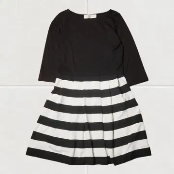 J1474@ tocco closet 보더 절개 원피스 L 블랙