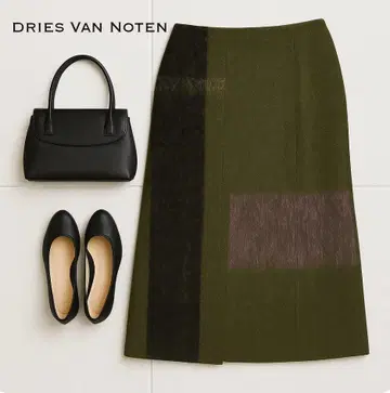 J1464@ Dries Van Noten 모헤어 혼방 타이트 스커트 38
