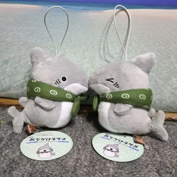 외출 상어 목소리 마스코트 봉제 인형 2체 세트
