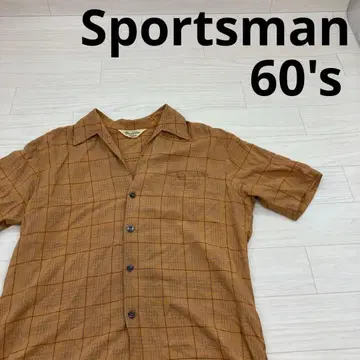 스포츠맨 60s 반팔 올 패턴 셔츠